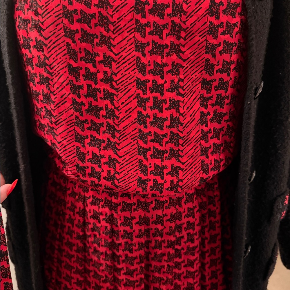 Silk Long Sleeve Skirt, Top & Sweater Lihli New York Vintage Outfit - Picture 6 of 12
